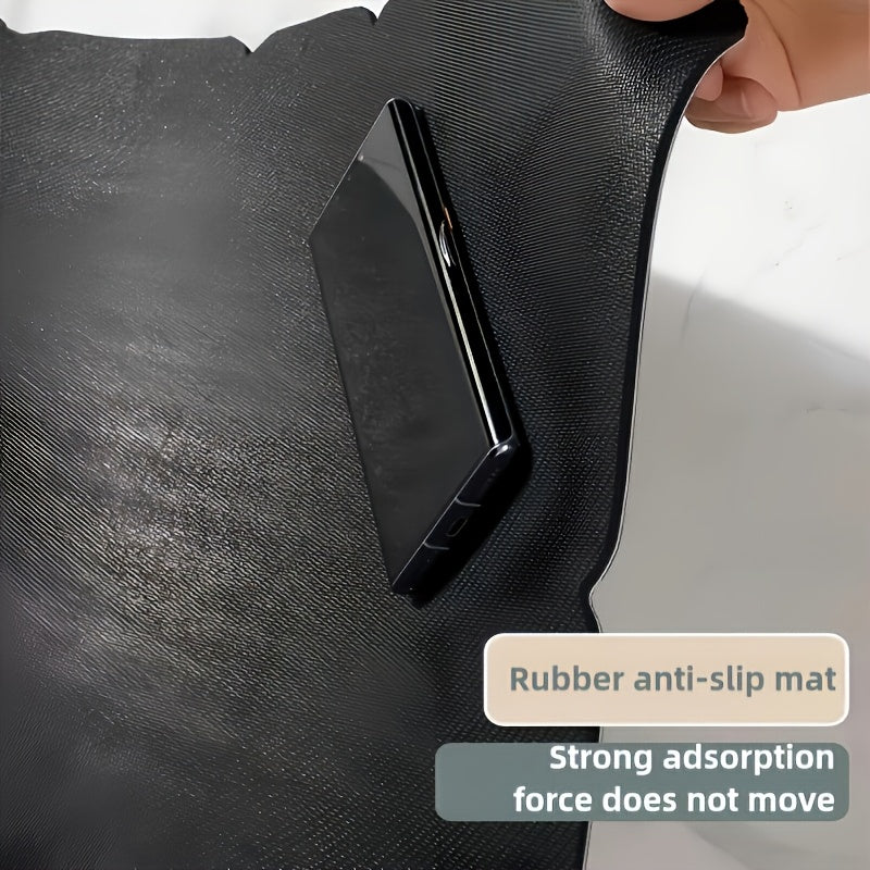 1pc Floral Diatomaceous Earth Non-Slip Bath Mat - Super Absorbent, Quick-Drying, Soft Shower Mat, Easy To Clean, Decorative Oval Floor Mat With Floral Pattern, Mechanically Bonded Polyester Backing, Safe And Stylish, Non-Slip Bath | Bathroom Rug