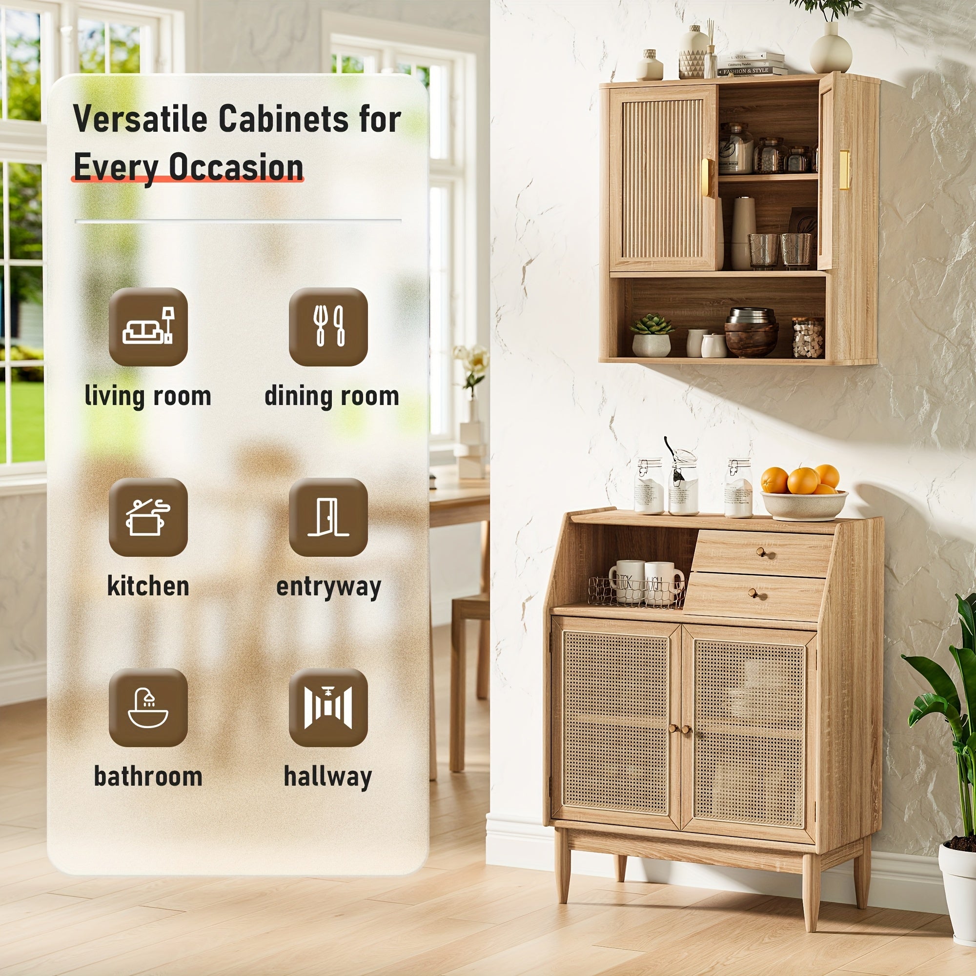 Natural Oak Medicine Cabinet Natural Oak Wood Medicine Cabinet with Adjustable Shelves - Bathroom Storage Over The Toilet Organizer for Laundry Room, Kitchen & Living Room