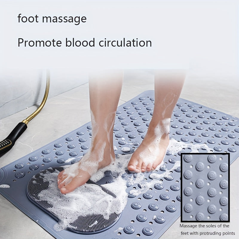 Non-Slip Bath Mat, Home Toilet Mat, Shower Suction Mat, Foot Massage Mat for The Bathroom
