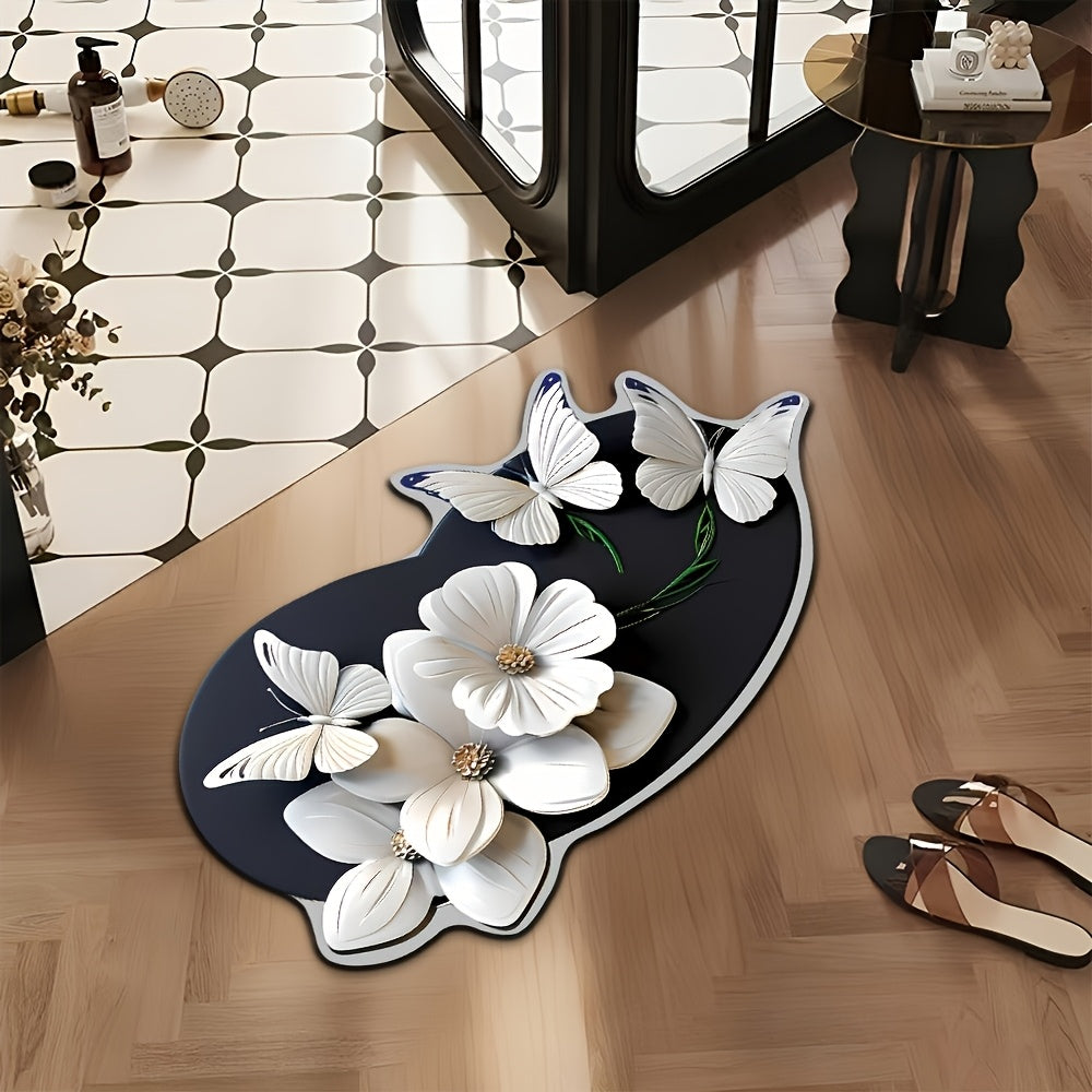 Ultra-Absorbent Diatomite Bathroom Mat That Prevents Slipping - Dries Quickly, Absorbs Water, And Provides a Soft, Comfortable Surface for Various Areas Like The Bathroom, Shower, Laundry Room, Bedroom, Living Room, Entryway, Kitchen Floor