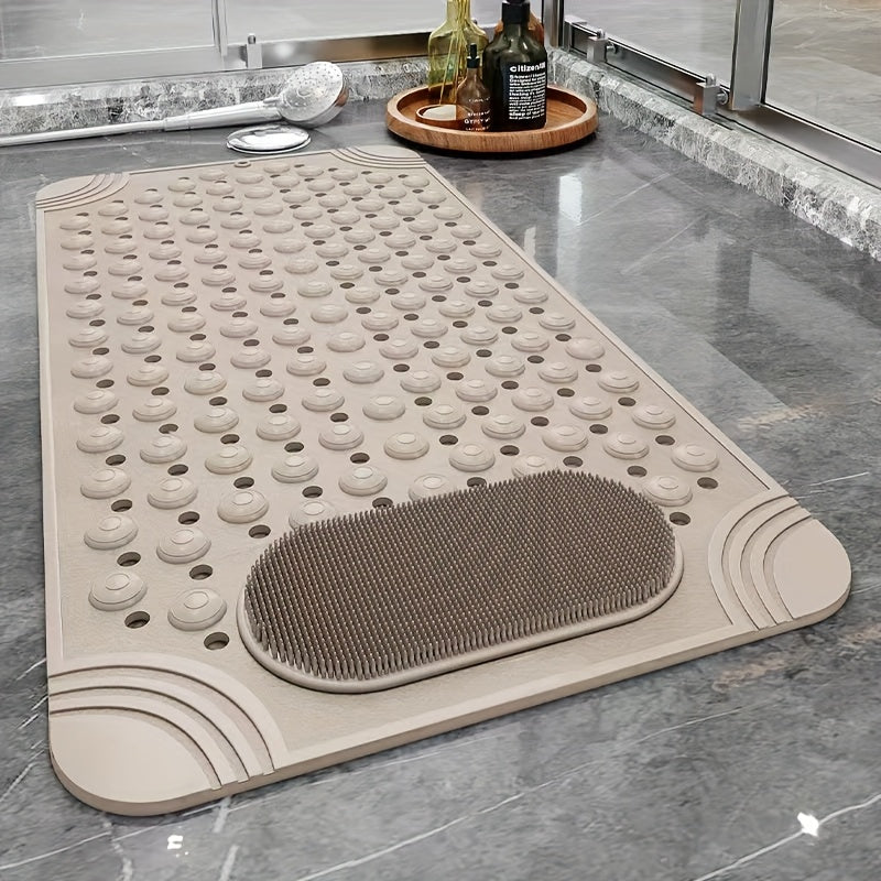 Non-Slip Bath Mat, Home Toilet Mat, Shower Suction Mat, Foot Massage Mat for The Bathroom