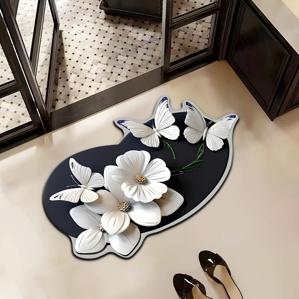 Ultra-Absorbent Diatomite Bathroom Mat That Prevents Slipping - Dries Quickly, Absorbs Water, And Provides a Soft, Comfortable Surface for Various Areas Like The Bathroom, Shower, Laundry Room, Bedroom, Living Room, Entryway, Kitchen Floor