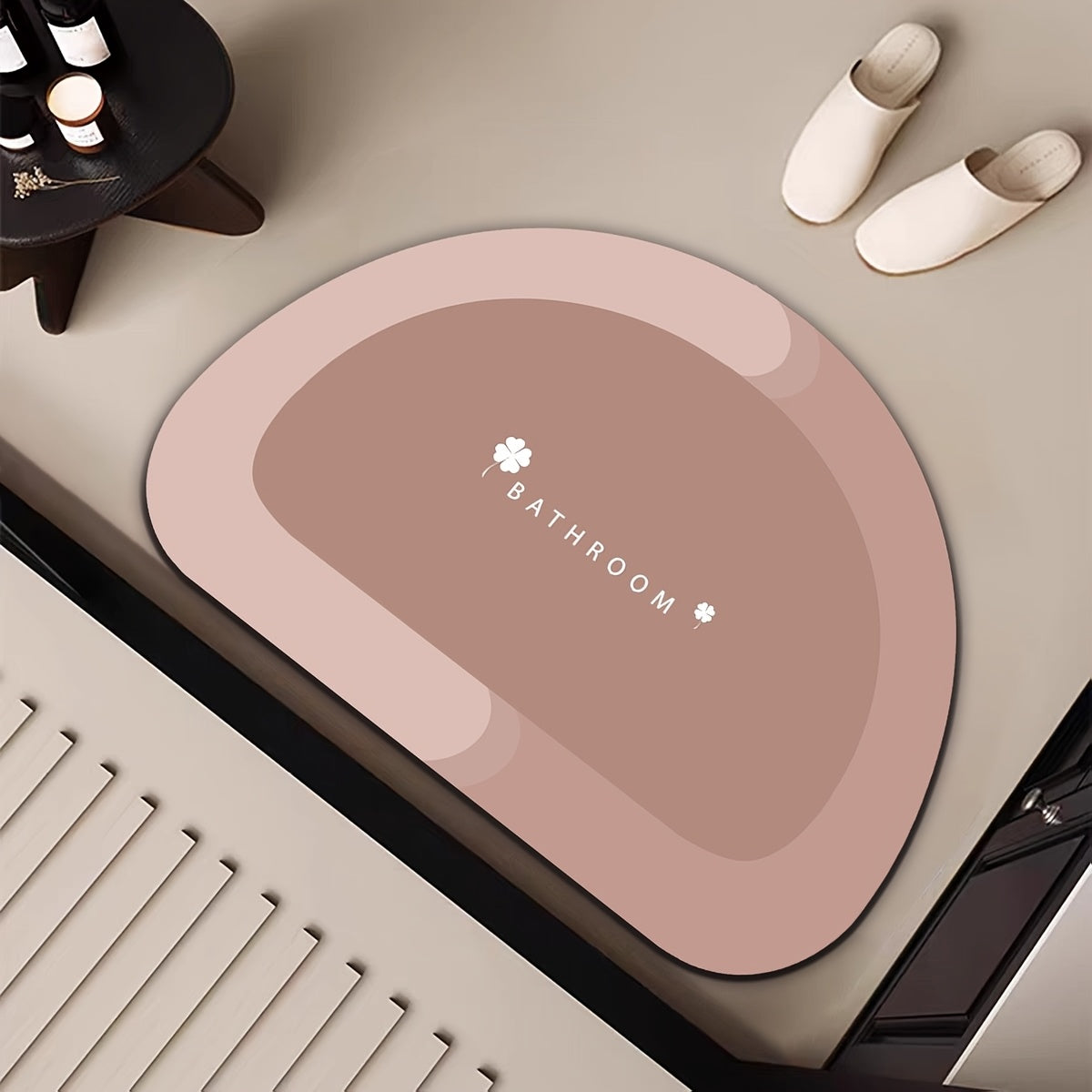 Special Extra-Thick, Super Absorbent Diatomite Bath Mat - Quick Dry, Non-slip And Water-absorbing Floor Mat, Soft And Comfortable Bathroom Mat, Suitable for Bathroom, Shower, Laundry Room, Bedroom, Living Room, Doorstep Mat, Kitchen Floor Mat