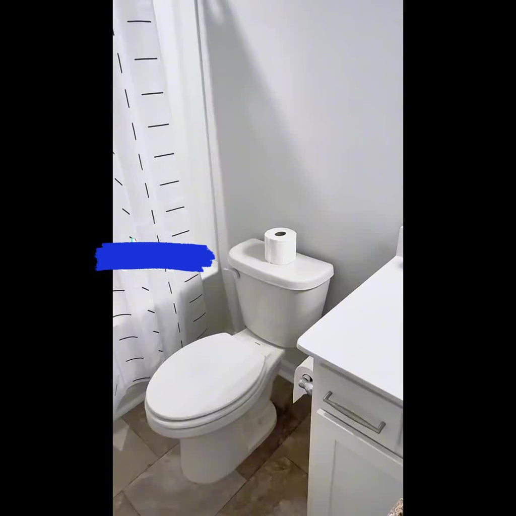 Farmhouse Storage Cabinet Over Toilet with Sliding Doors | Space-Saving Design, Brown Particle Board, Floor Mount, for Bathroom, Restroom, Laundry - BEFRASES